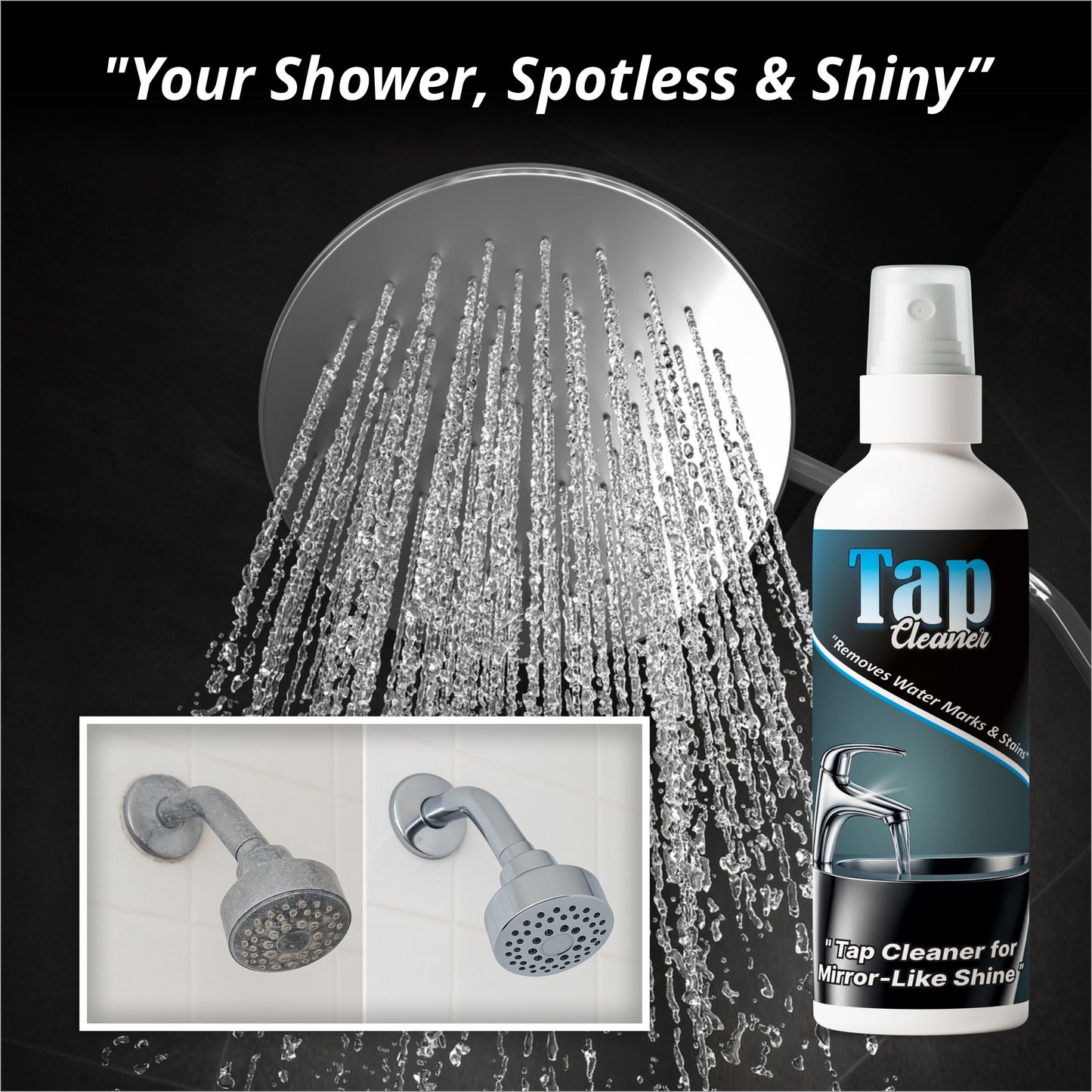 Tap Cleaner – Removes Hard Water Stains & Gives Mirror-Like Shine (BUY 1 GET 1 FREE)