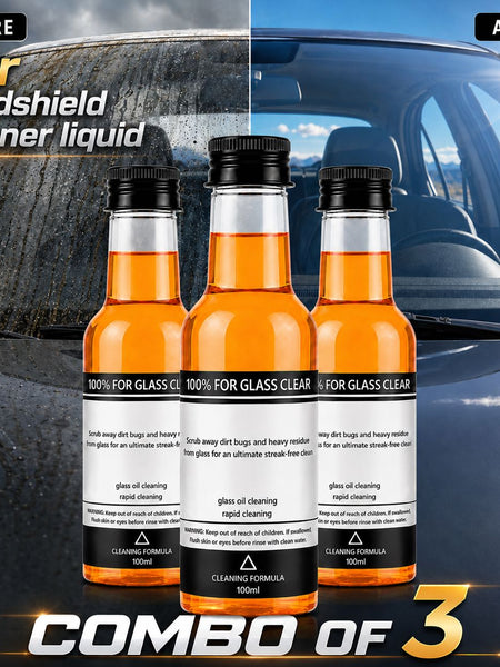 Stufx™ - Instant Clear Car Glass Windshield Cleaning Liquid © ( BUY 1 GET 2 FREE )