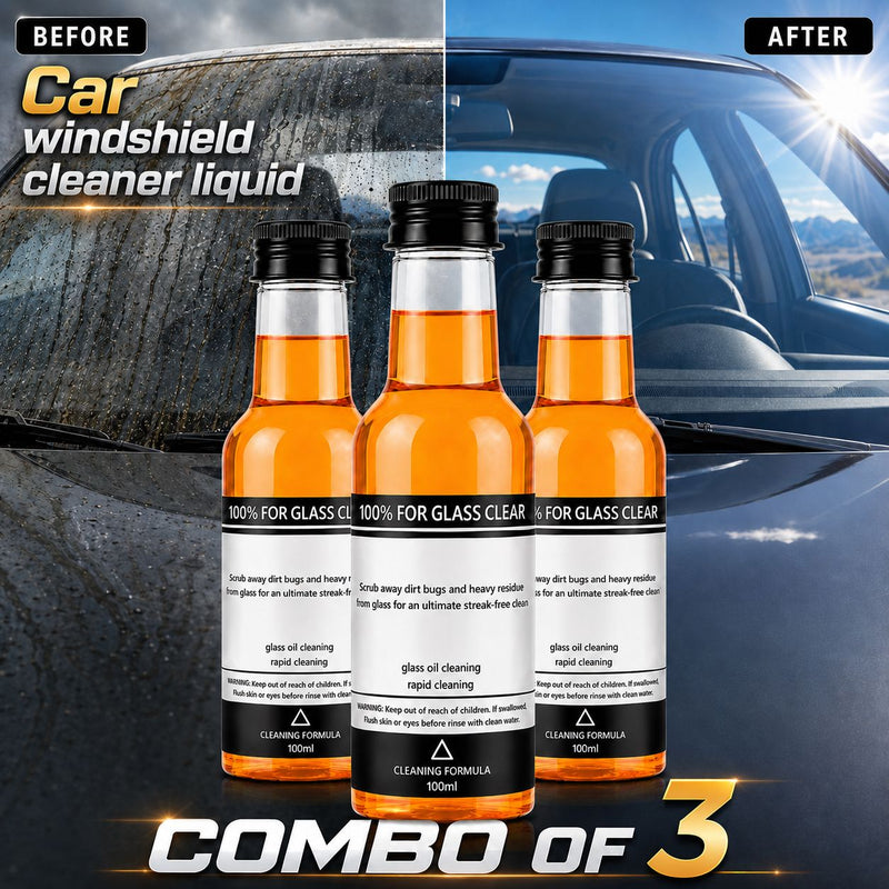 Stufx™ - Instant Clear Car Glass Windshield Cleaning Liquid © ( BUY 1 GET 2 FREE )