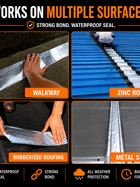 Waterproof Aluminium Butyl Tape – Instant Leak Repair Seal (Buy 1 Get 1 Free)