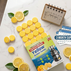 LemonBlast Yellow Bubble Tablets – Odor Eliminator + Blockage Remover ( BUY 1 GET 1 FREE )