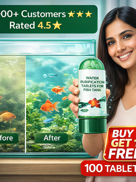 Aquarium Purifying Tablets [BUY 1 GET 1 FREE] – Safe for All Types of Fish | 1 to 4 tabs per tank