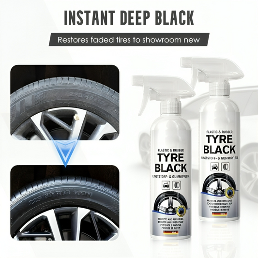 Plastic & Rubber Tyre Black Spray | Instantly Gives Shine | BUY 1 GET 1 FREE