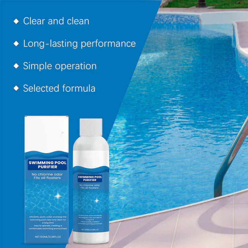💧BUY 1 GET 1 FREE💧Swimming Pool Purifying Liquid – Crystal Clear Water, Zero Hassle! ✨ Say goodbye to green water & harsh chemicals – just pure, fresh swimming every time. 🏊‍♂️💙