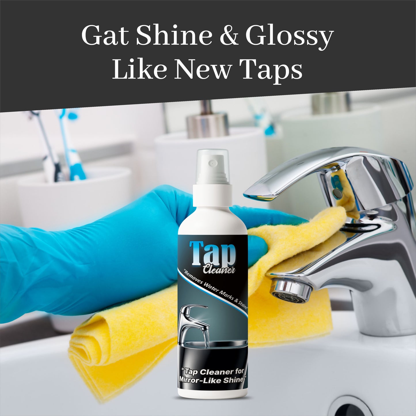 Tap Cleaner – Removes Hard Water Stains & Gives Mirror-Like Shine (BUY 1 GET 1 FREE)