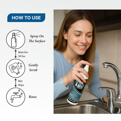 Tap Cleaner – Removes Hard Water Stains & Gives Mirror-Like Shine (BUY 1 GET 1 FREE)